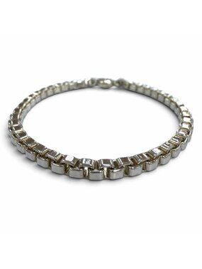 Tiffany & Co Venetian 925 Chain Bracelet Silver